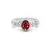 Ruby Platinum Ring R18