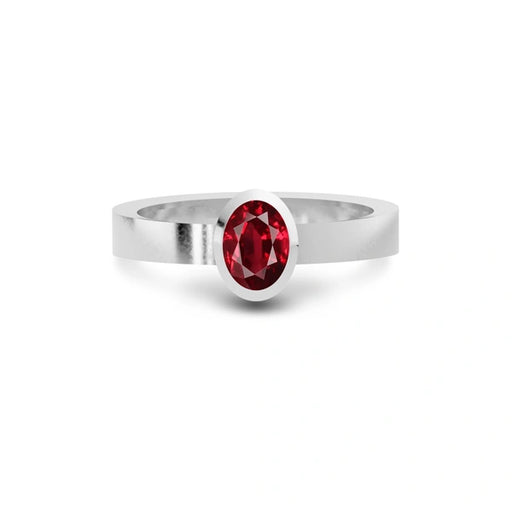 Ruby Platinum Ring R23