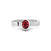 Ruby Platinum Ring R23