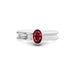 Ruby Platinum Ring R24