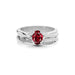 Ruby Platinum Ring R27