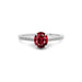 Ruby Platinum Ring R28