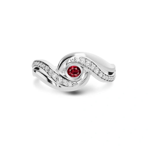 Ruby Platinum Ring R32