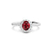 Ruby Platinum Ring R35