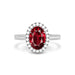 Ruby Platinum Ring R40