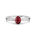 Ruby Platinum Ring R43