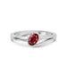 Ruby Platinum Ring R44