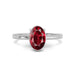 Ruby Platinum Ring R48