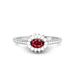 Ruby Platinum Ring R55