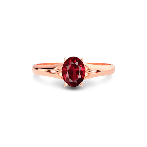 Ruby Rose Gold Ring R6