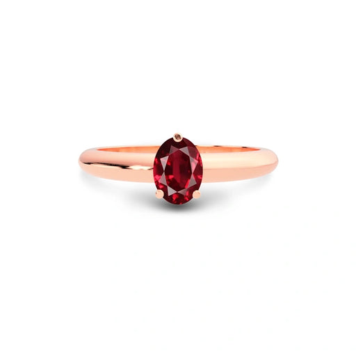 Ruby Rose Gold Ring R13