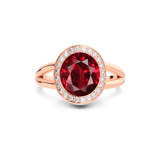 Ruby Rose Gold Ring R21