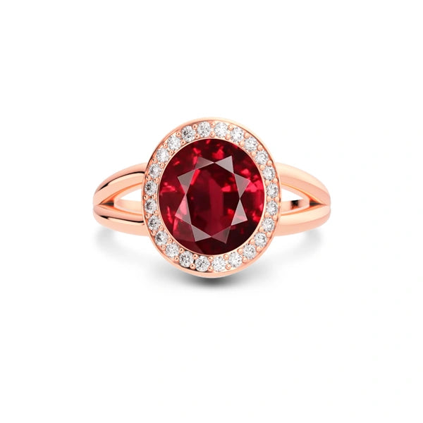 Ruby Rose Gold Ring R21
