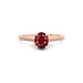 Ruby Rose Gold Ring R28
