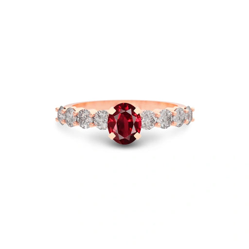 Ruby Rose Gold Ring R29