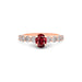 Ruby Rose Gold Ring R29