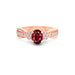 Ruby Rose Gold Ring R31