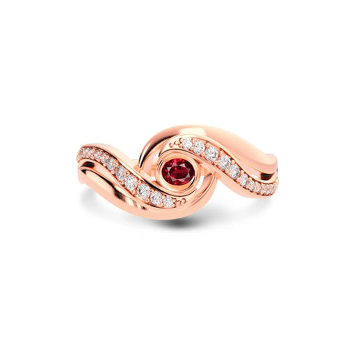 Ruby Rose Gold Ring R32