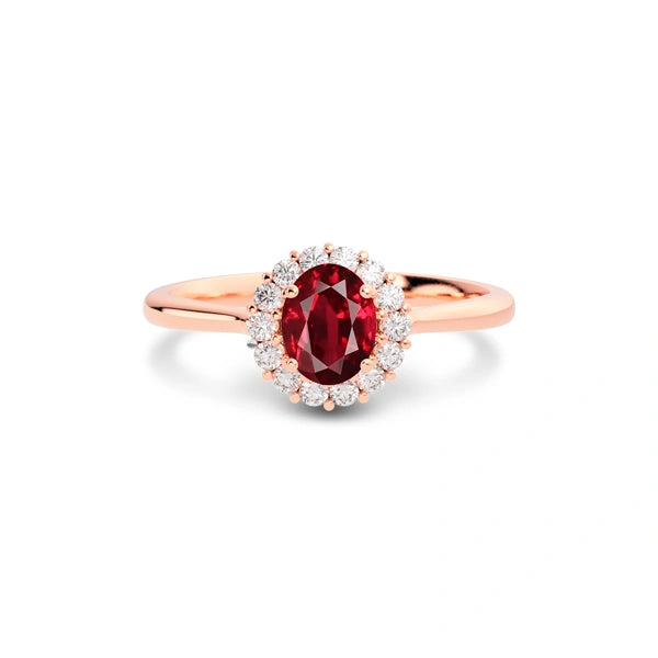 Buy Ruby Rose Gold R35 Ring at Best Price | GemsRoot