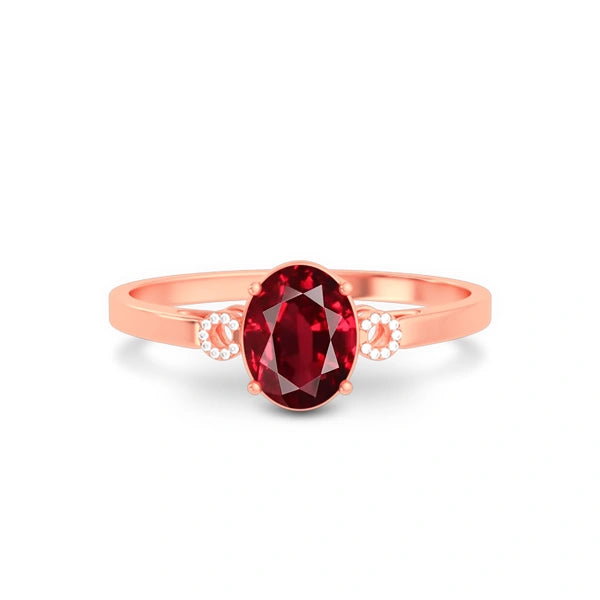 Ruby Rose Gold Ring R38