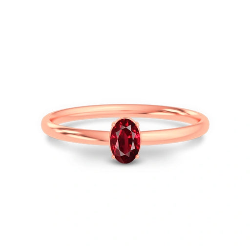 Ruby Rose Gold Ring R39