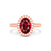 Ruby Rose Gold Ring R40
