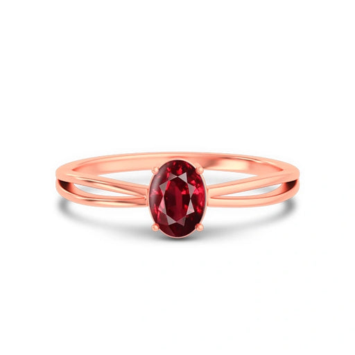 Ruby Rose Gold Ring R43