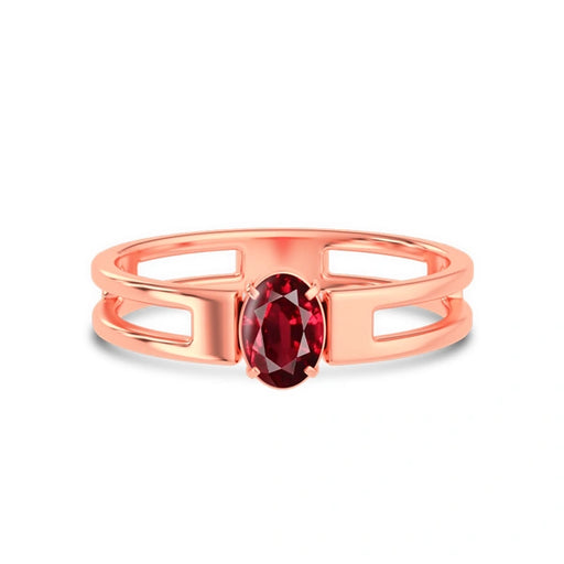 Ruby Rose Gold Ring R45
