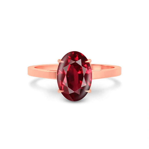 Ruby Rose Gold Ring R49