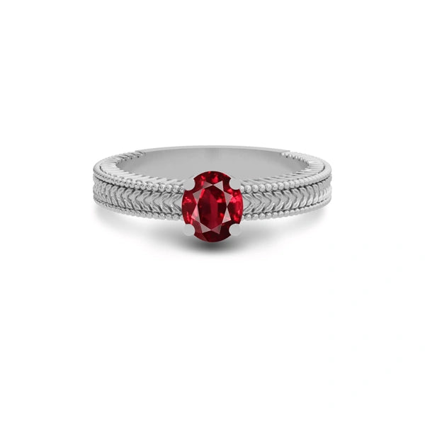 Ruby Sterling Silver Ring R3