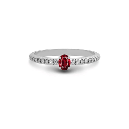 Ruby Sterling Silver Ring R4