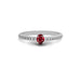 Ruby Sterling Silver Ring R4