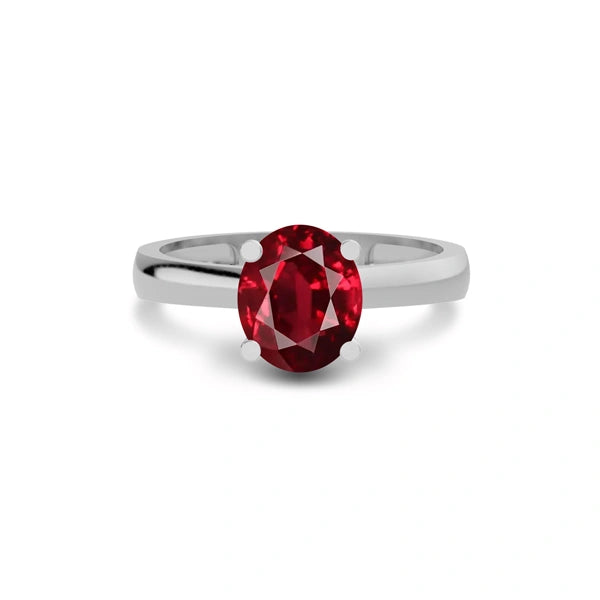Ruby Sterling Silver Ring R7
