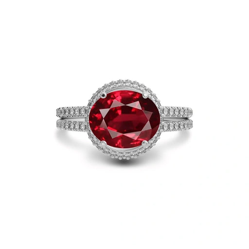 Ruby Sterling Silver Ring R11