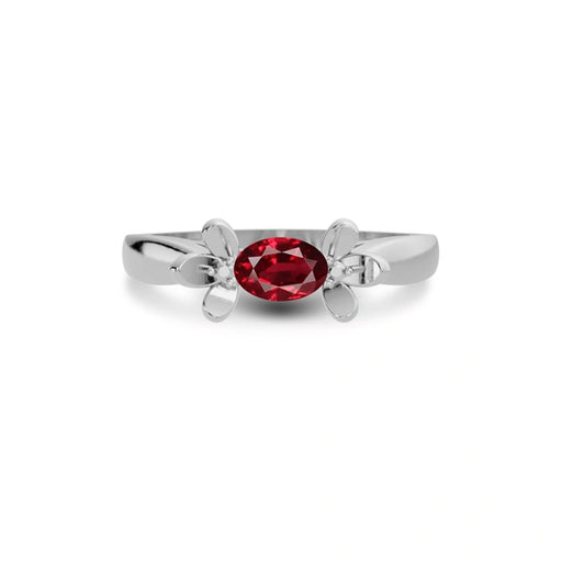 Ruby Sterling Silver Ring R12