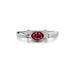 Ruby Sterling Silver Ring R12