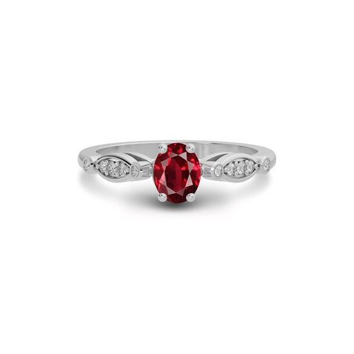 Ruby Sterling Silver Ring R15