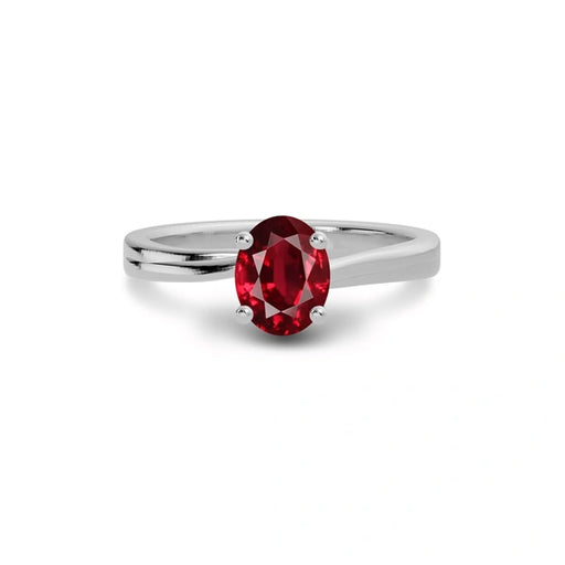 Ruby Sterling Silver Ring R16