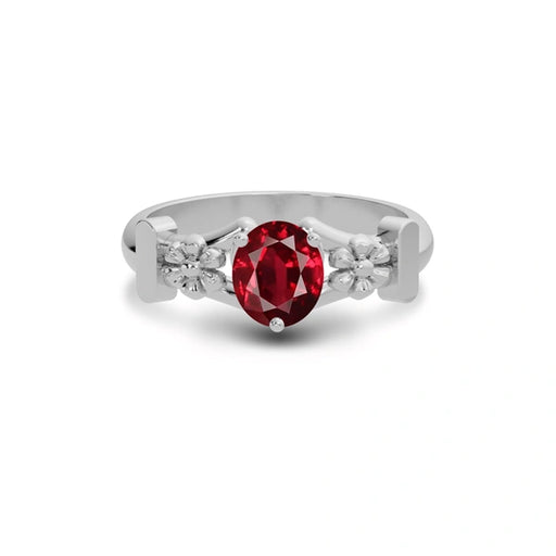 Ruby Sterling Silver Ring R18