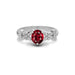 Ruby Sterling Silver Ring R18