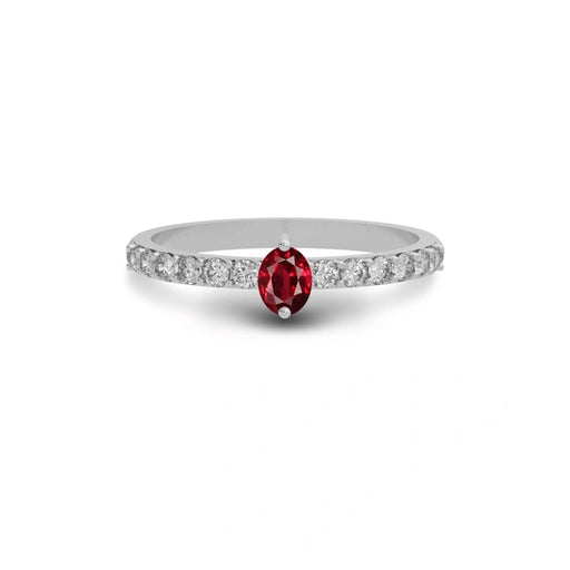 Ruby Sterling Silver Ring R20