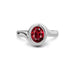 Ruby Sterling Silver Ring R22