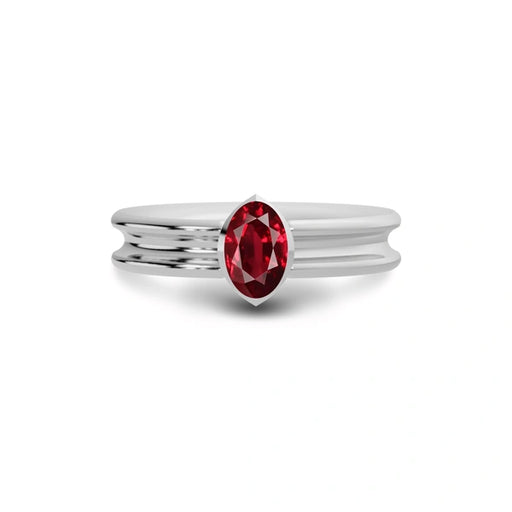 Ruby Sterling Silver Ring R24