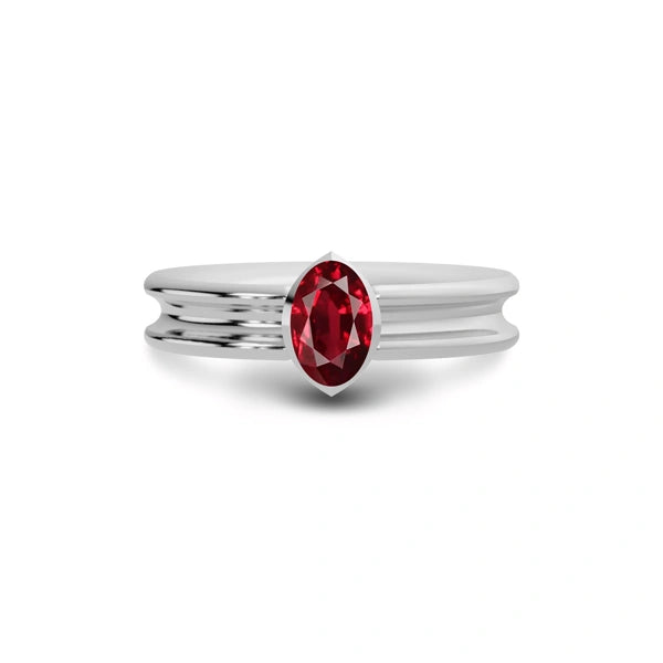 Ruby Sterling Silver Ring R24