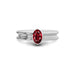 Ruby Sterling Silver Ring R24