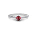 Ruby Sterling Silver Ring R25