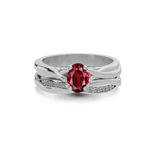 Ruby Sterling Silver Ring R27