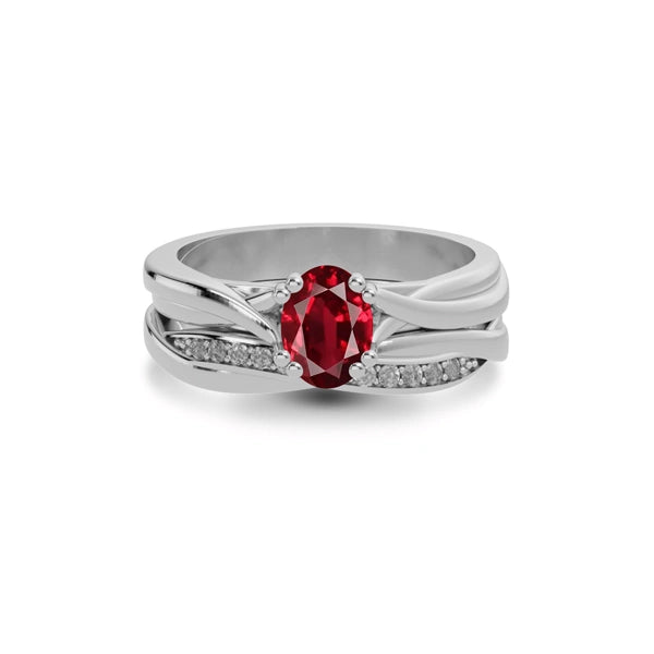Ruby Sterling Silver Ring R27