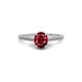 Ruby Sterling Silver Ring R28