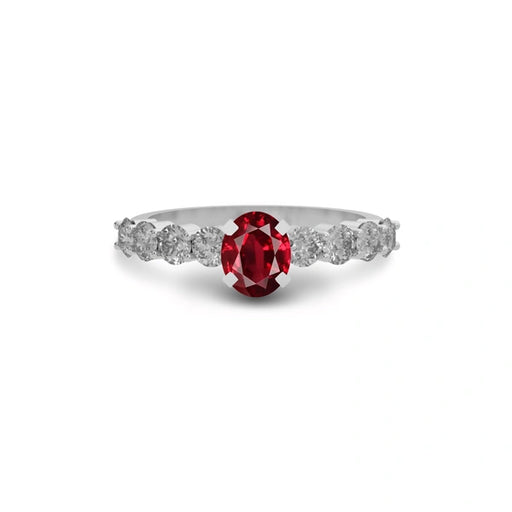 Ruby Sterling Silver Ring R29